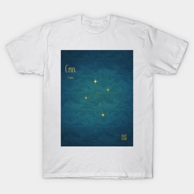 Night Sky Constellations - Crux T-Shirt by fiatluxillust